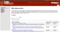 Desktop Screenshot of data.eol.ucar.edu